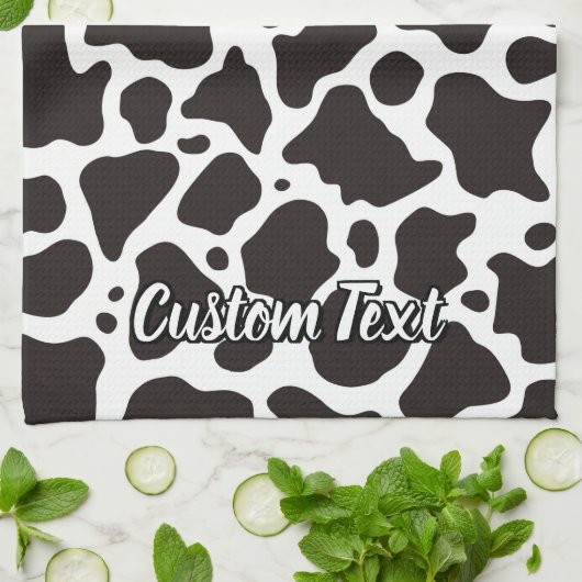 Koe Patroonhanddoek Theedoek (Gevouwen)
