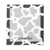 Koe Patroonpaneel Notitieblok (Voorkant)