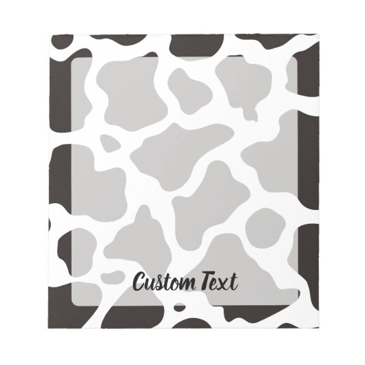 Koe Patroonpaneel Notitieblok (Voorkant)