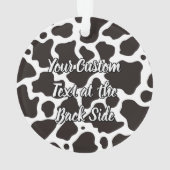 Koe Patroonversiering Ornament (achterkant)