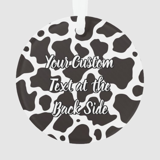 Koe Patroonversiering Ornament (achterkant)