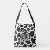 Koe Pattern Crossbody Bag Crossbody Tas (Achterkant)