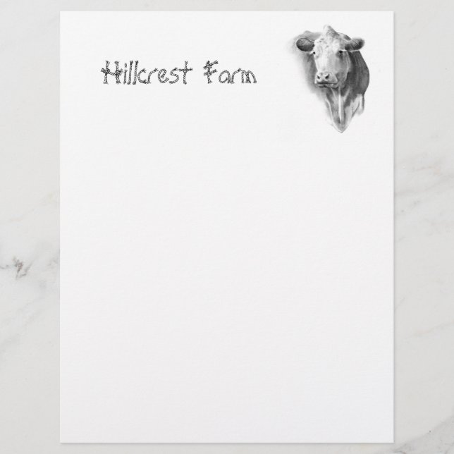 KOE: PENCIL: BOERDERIJ: LETTERHEAD (Voorkant)