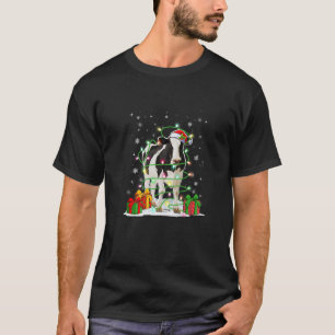 Koe Pet kerstkerstkerstverlichting Funny Koe T-shirt