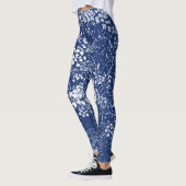 Koe peterselie cyanotype stijl leggings (Links)