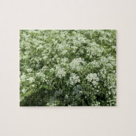 Koe Petersely White Flowers Natuur Legpuzzel