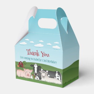 Koe Pig Sheep Chickens Boerderij Verjaardag Bedank Bedankdoosjes