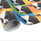 Koe pop stijl cadeaupapier (Rol Hoek)