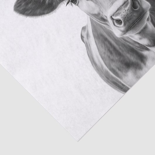 Koe portret tissuepapier (Detail)