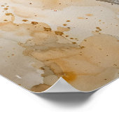 Koe Portret Waterverf Schilderen Poster (Hoek)