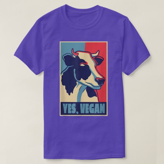 Koe poster vegan quote t-shirt (Design voorkant)