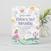 Koe Prinses Verjaardagsuitnodiging Kaart (Staand voorkant)