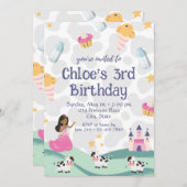 Koe Prinses Verjaardagsuitnodiging Kaart (Voorkant / Achterkant)