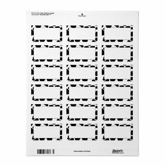 Koe Print Adresetiketten Etiket (Full Sheet)