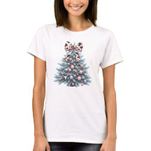 Koe Print Bow Kerstboom