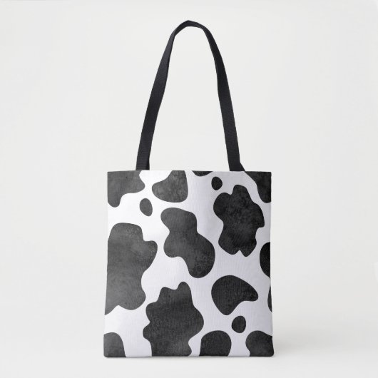 Koe Print Canvas tas | Boerderij Dierenkostuum Acc (Voorkant)