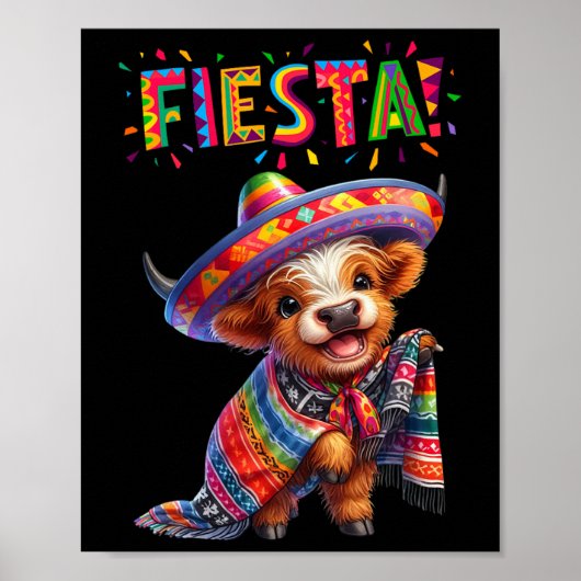 Koe Print Cinco de Mayo Koe Mexicaanse Fiesta Part (Voorkant)