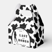Koe Print Cowgirl bruiloft vrijgezellenfeest Bedankdoosjes (Voorkant Zijde)
