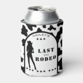 Koe Print Cowgirl bruiloft vrijgezellenfeest Blikjeskoeler (Blikje Voorkant)