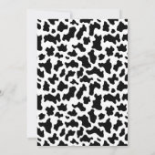 Koe Print Cowgirl bruiloft vrijgezellenfeest Kaart (Achterkant)