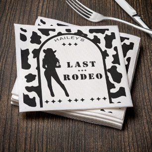 Koe Print Cowgirl bruiloft vrijgezellenfeest Servet