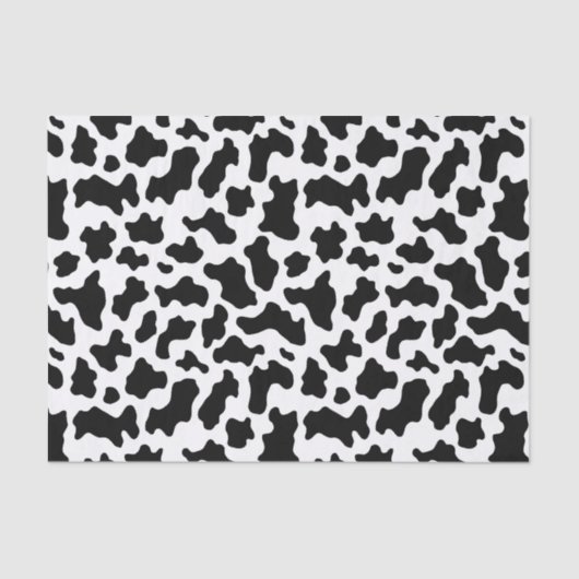 Koe Print Cowgirl Land Boerderij Dierenfeest Tissuepapier (Voorkant)