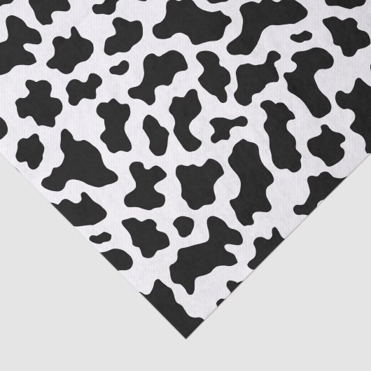 Koe Print Cowgirl Land Boerderij Dierenfeest Tissuepapier (Detail)