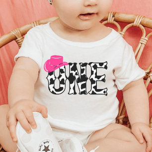 Koe print Cowgirl Pet 1 eerste eerste verjaardag