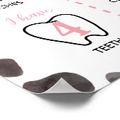 Koe Print Eerste Verjaardag Mijlpaal teken (Hoek)