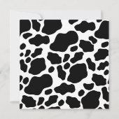 Koe Print Future Mrs Black & White Vrijgezellenfee Kaart (Achterkant)