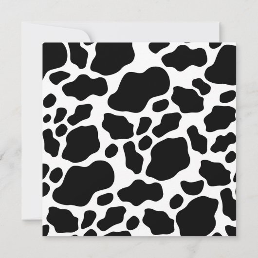 Koe Print Future Mrs Black & White Vrijgezellenfee Kaart (Achterkant)