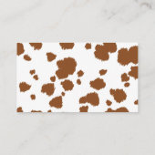 Koe Print Luier Raffle Ticket Informatiekaartje (Achterkant)