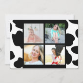 Koe Print Multi Photo Afstuderen Kaart (Achterkant)