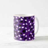 Koe print op Paarse, Koffiemok (Voorkant rechts)
