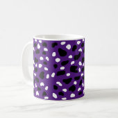 Koe print op Paarse, Koffiemok (Voorkant links)