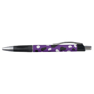 Koe print op Paarse, Pen