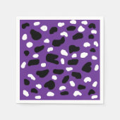 Koe print op Paarse, Servet (Voorkant)
