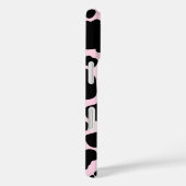 Koe Print op President Roze Case-Mate iPhone Case (Achterkant / Rechts)