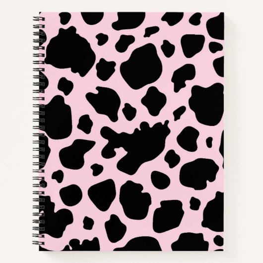 Koe Print op President Roze Notitieboek (Voorkant)