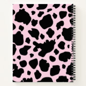 Koe Print op President Roze Notitieboek (Achterkant)