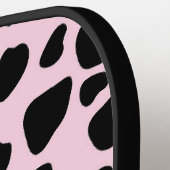 Koe Print op President Roze Pickleball Paddle (Links Detail)