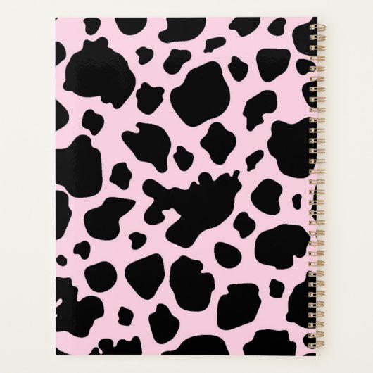 Koe Print op President Roze Planner (Achterkant)