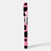 Koe Print op Roze Case-Mate iPhone Case (Achterkant / Links)