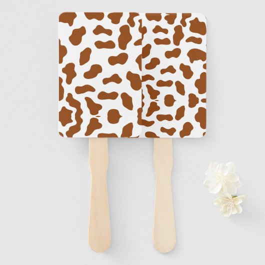 Koe Print Party Favorieten - Handwaaier (Voorkant en achterkant)