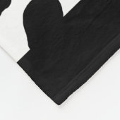 Koe-Print Patroon Fleece Deken (Hoek)