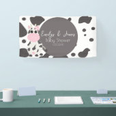 Koe Print Pattern Baby shower Spandoek (Beurs)