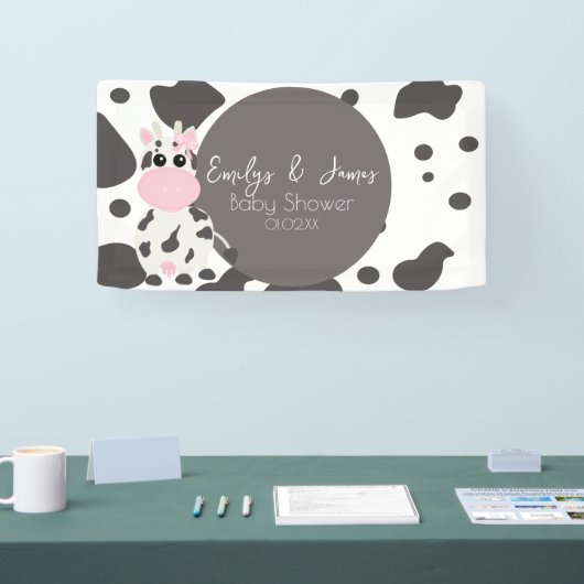 Koe Print Pattern Baby shower Spandoek (Beurs)