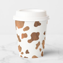 Koe print verjaardagsfeestje papieren bekers