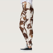 Koe Print Zwart Bruin Leggings (Links)