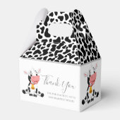 koe print zwart-wit Favoriete Box Bedankdoosjes (Achterkant)